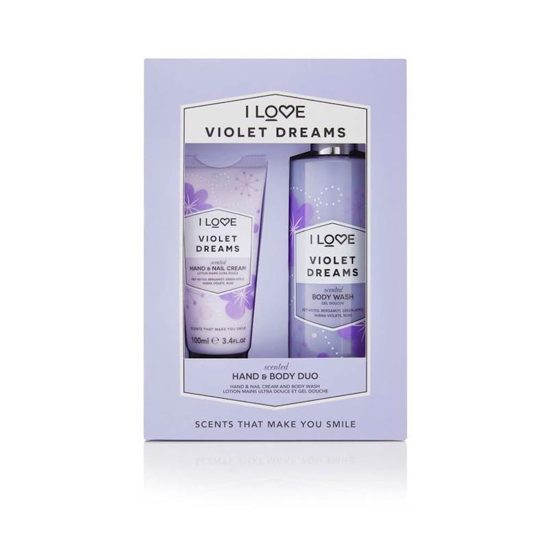 I Love Cosmetics Violet Dreams Hand &amp; Body Duo Set 100 ml + 360 ml