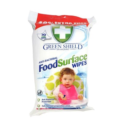 Green Shield Food Surface Wipes 70 stk