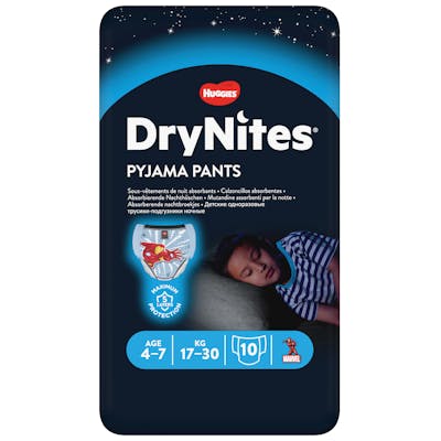 DryNites Boy Pyjama Pants 4-7 Years 10 pcs