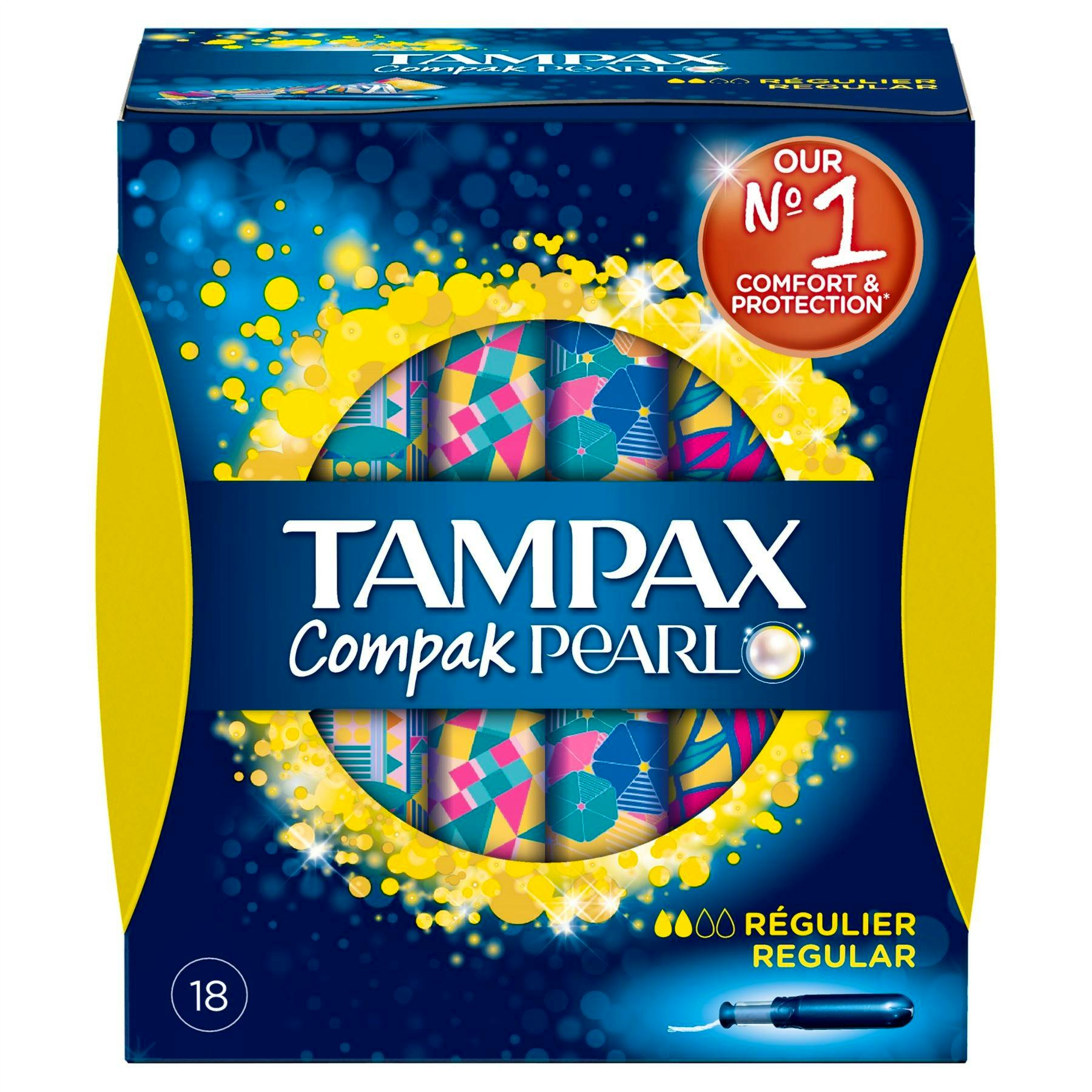 Tampax Compak Lites Applicator Tampons 18 per pack