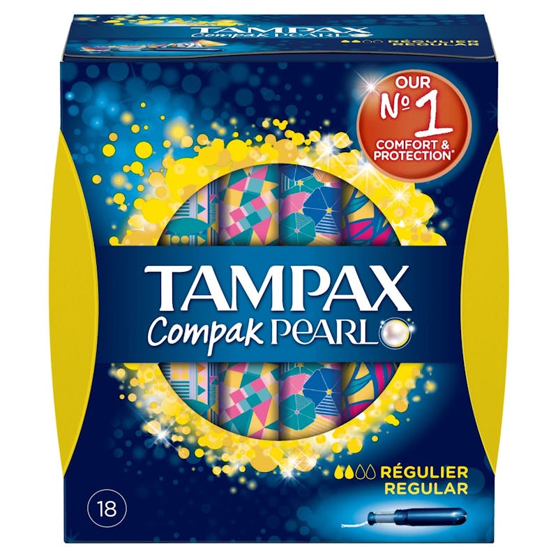 Tampax Compak Pearl Regular 18 stk