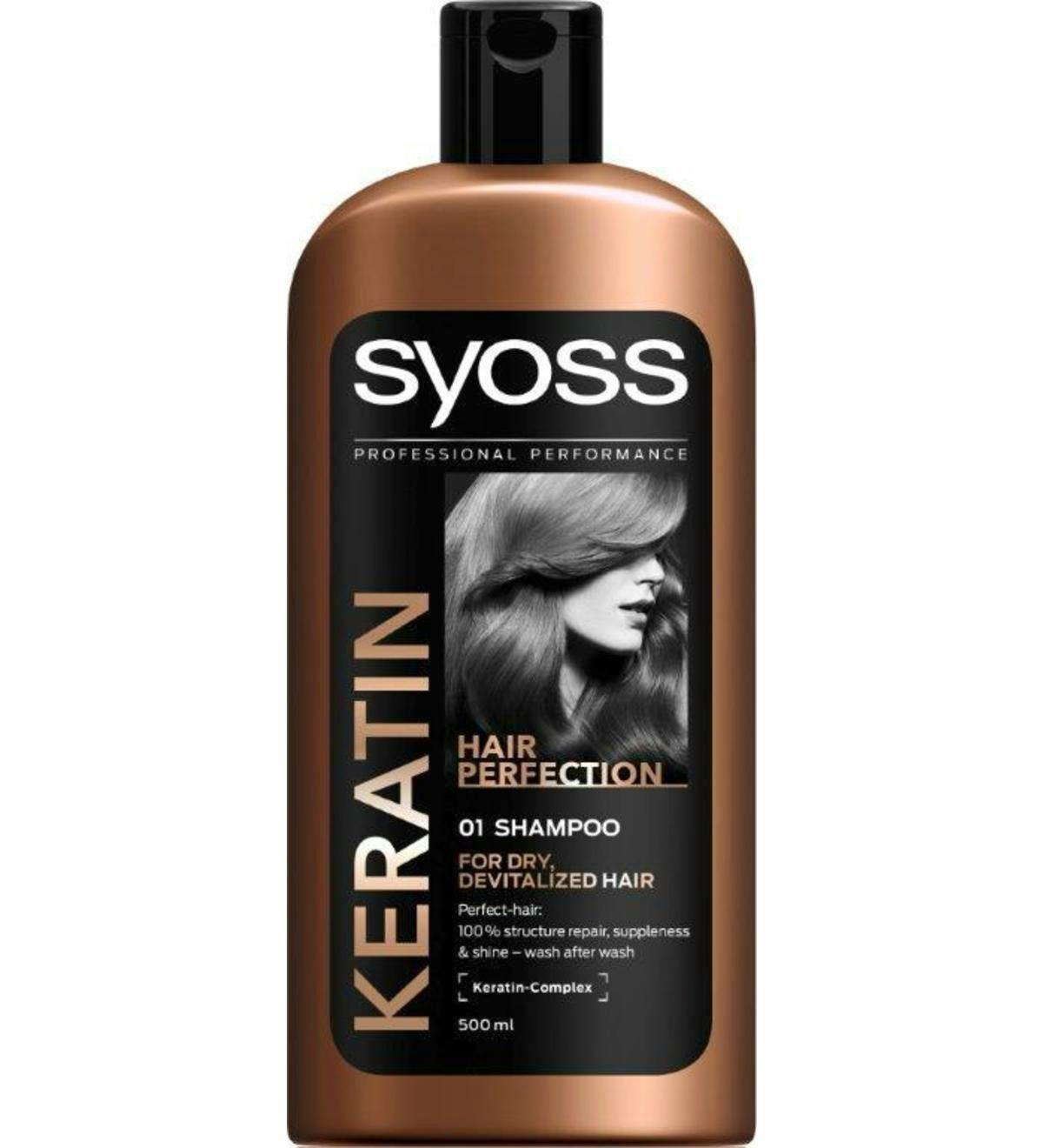 royalty delikat mørk Syoss Keratin Hair Perfection Shampoo 500 ml - 19.95 kr