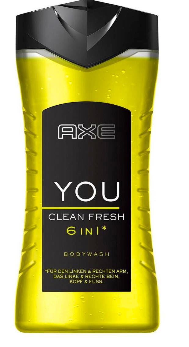 Axe You Clean Fresh Shower Gel 250 ml 1.59 EUR luxplus.nl