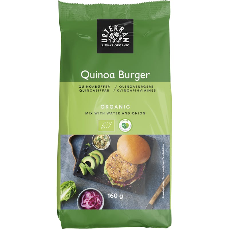 Urtekram Quinoa Burger Mix Øko 160 g