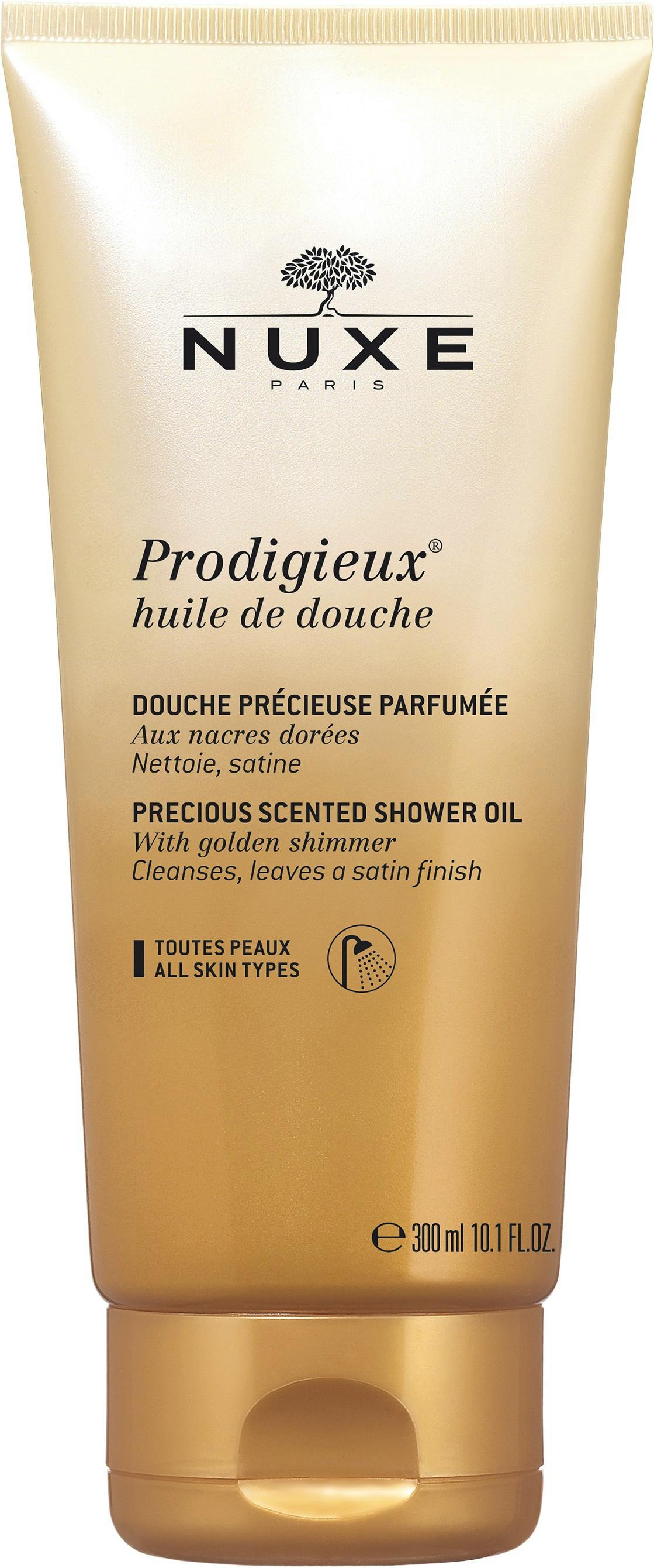 Nuxe Prodigieux Golden Shimmer Shower Oil 300 ml 15.99 EUR luxplus.nl