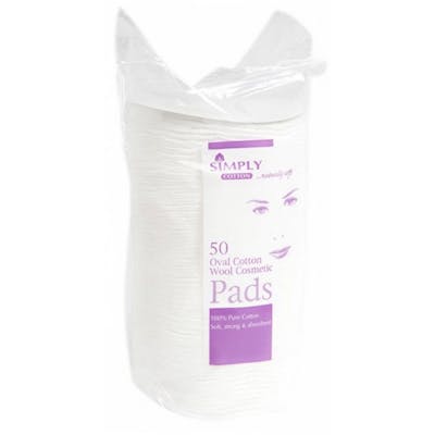 Simply Cotton Oval Cotton Pads 50 st