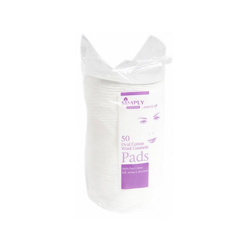 Simply Cotton Oval Cotton Pads 50 stk