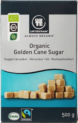 Urtekram Hugget Sukker Fairtrade Øko 500 g