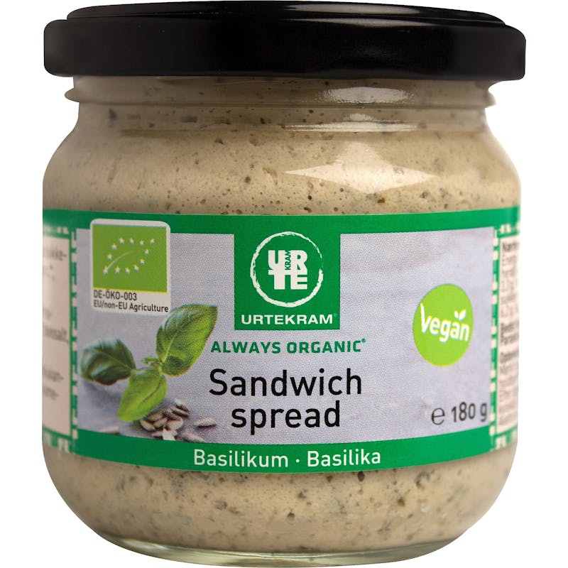 Urtekram Sandwich Spread Basilika EKO 180 g