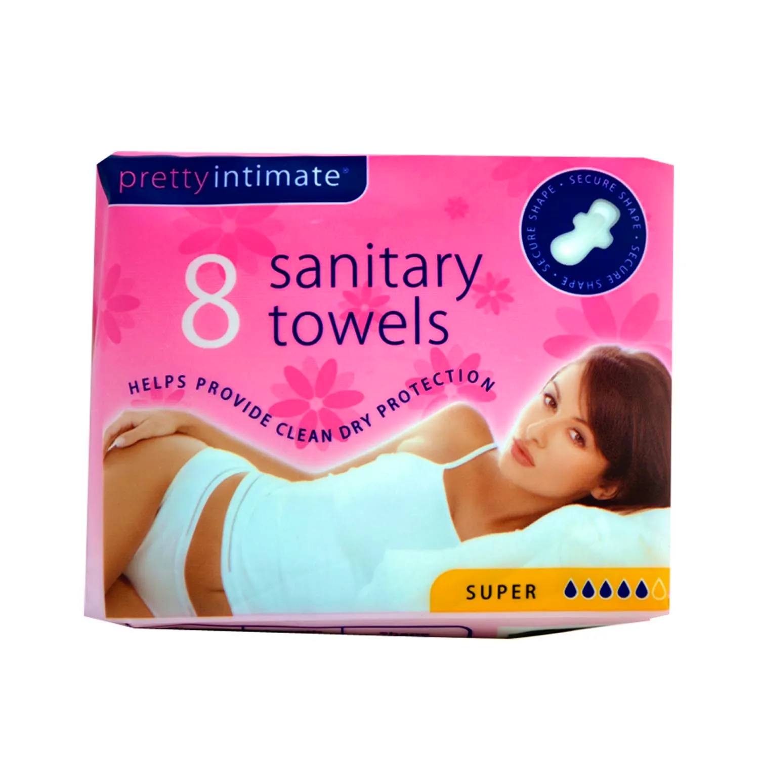 Pretty Intimate Sanitary Towels Super 8 pcs