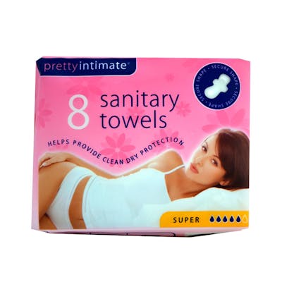 Pretty Intimate Sanitary Towels Super 8 pcs