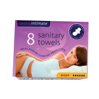 Pretty Intimate Sanitary Towels Night 8 pcs