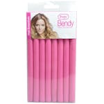 Pretty Bendy Hair Rollers Pink 8 pcs