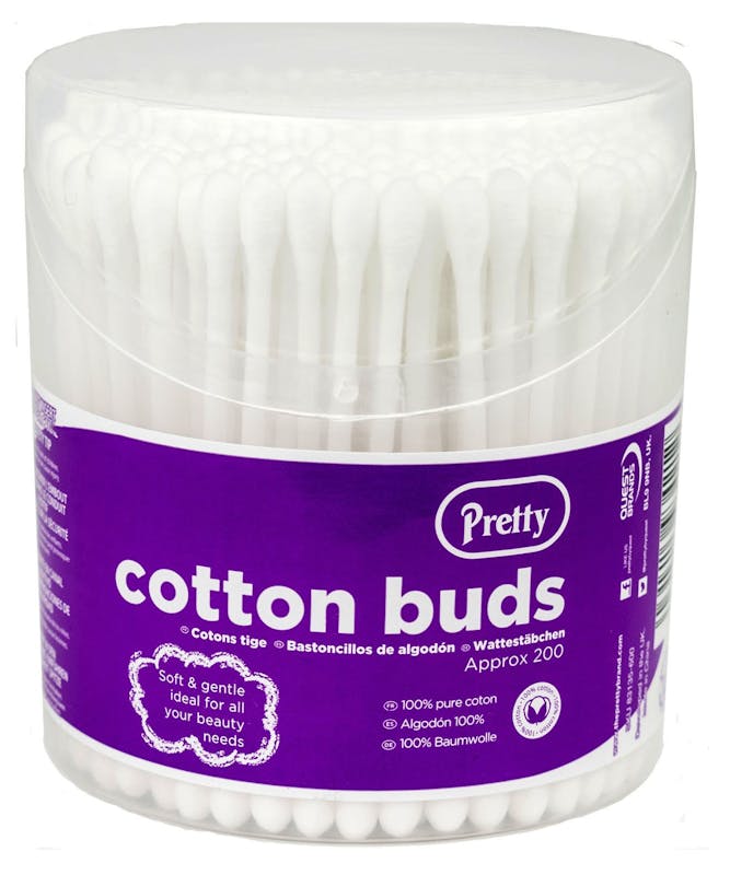 Pretty Cotton Buds 200 pcs - £1.45