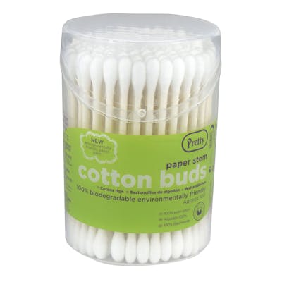 Pretty Paper Stem Cotton Buds 100 stk