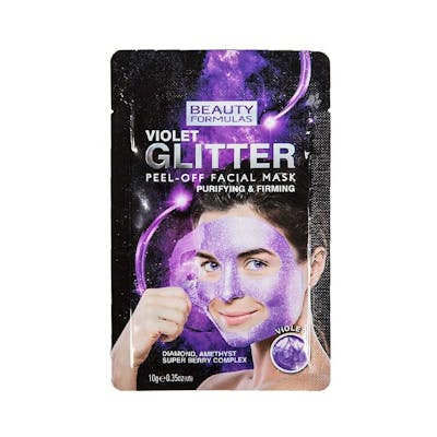 Beauty Formulas Violet Glitter Purifying Peel-Off Mask 10 g