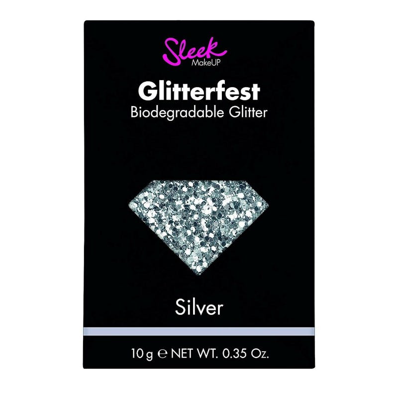 Sleek Makeup Glitterfest Biodegradable Glitte Silver 10 g