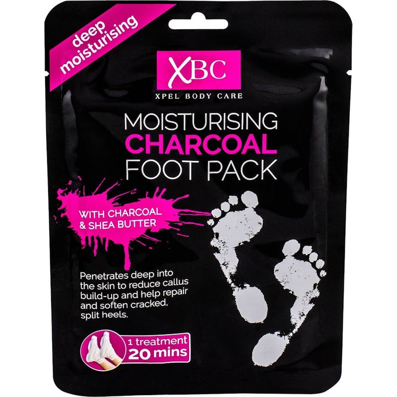 XBC Moisturising Charcoal Foot pakkaus 1 pari
