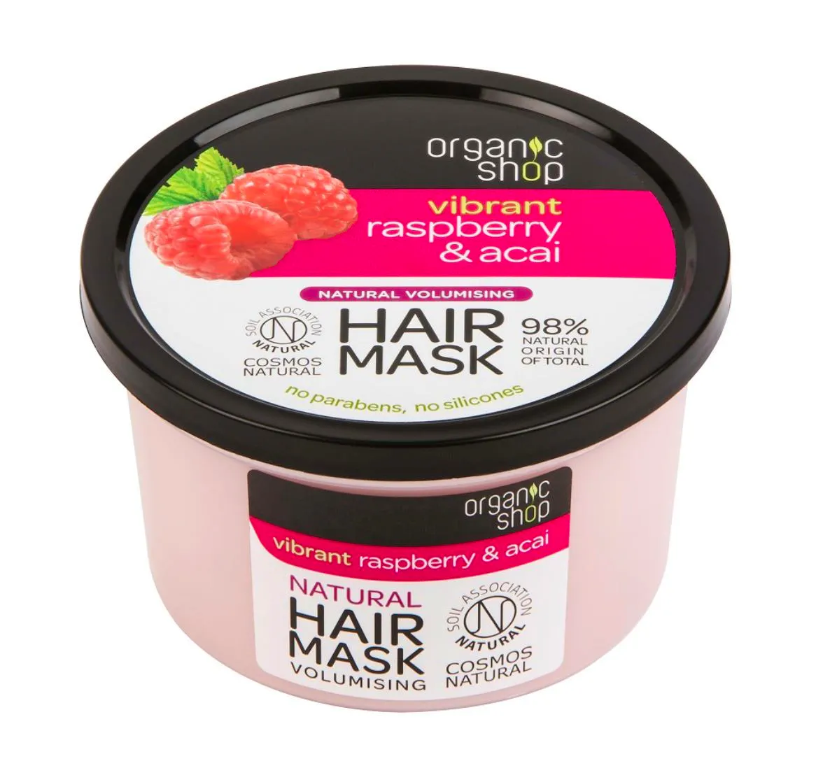 Organic Shop Vibrant Raspberry & Acai Hair Mask 250 ml