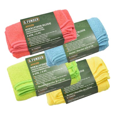 G. Funder Microfiber Rags Assorted 2-pack 2 pcs