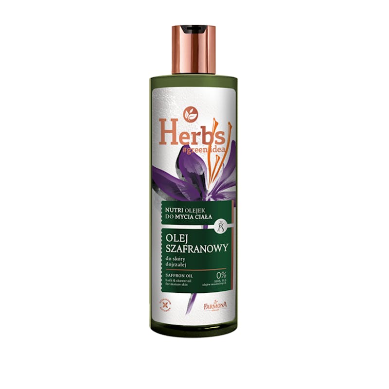 Farmona Herbs Saffron Oil Bath &amp; Shower Oil For Mature Skin 400 ml
