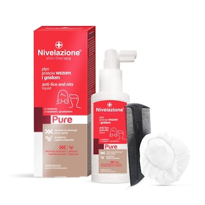 Nivelazione Skin Therapy Pure Anti-Lice & Nits Liquid 100 ml + 2 kpl