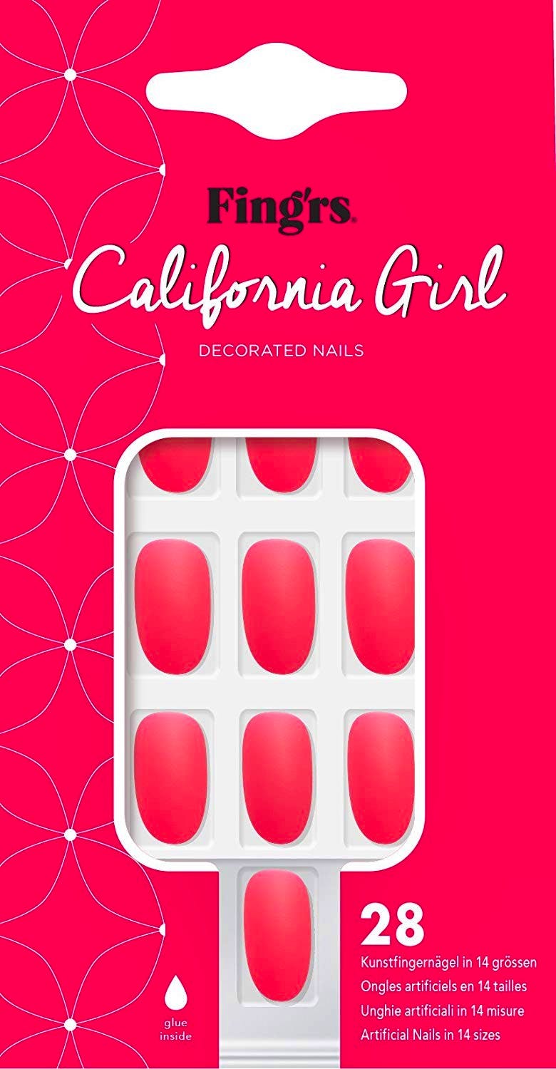 Fing'rs California Girl Matte Pink Nails 28 stk 31.95 kr + Fri Frakt