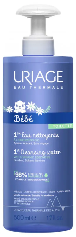 Uriage Baby 1st No-Rinse Cleansing Water 500 ml