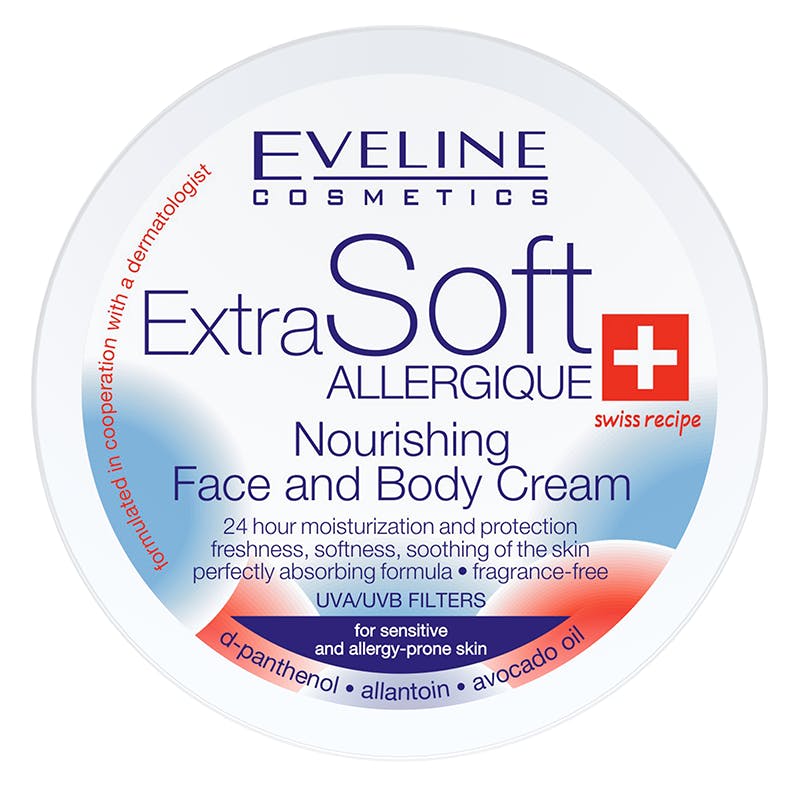 Eveline Extra Soft Nourishing Face &amp; Body Cream Sensitive Skin 200 ml