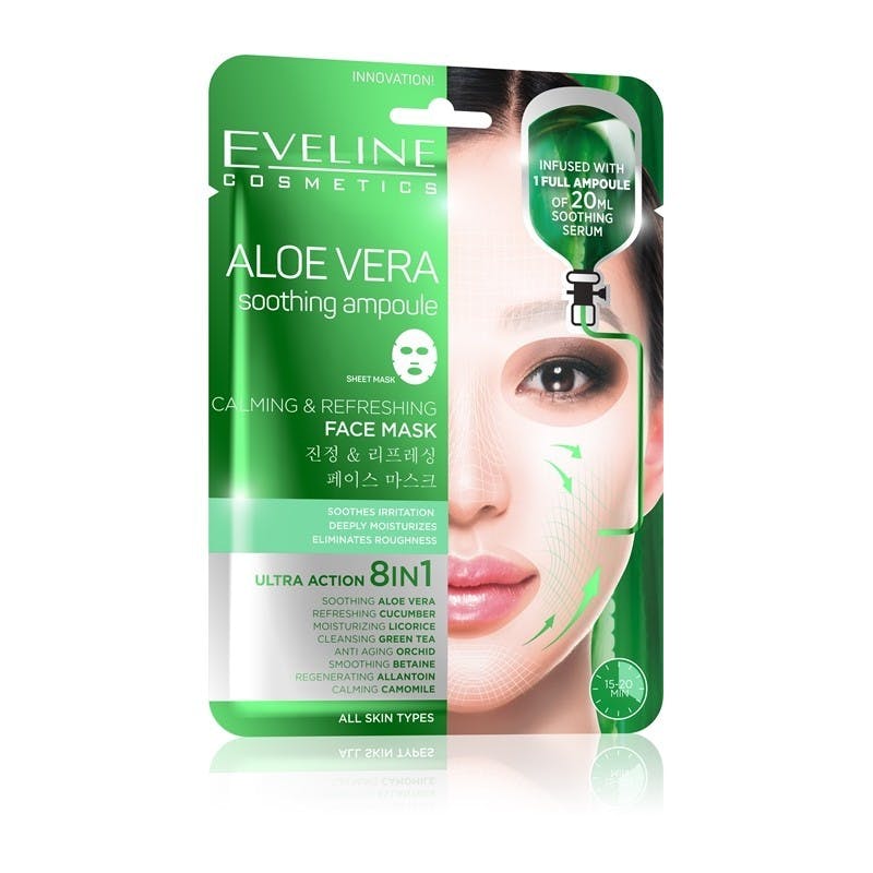 Eveline Aloe Vera Refreshing Face Mask 1 st