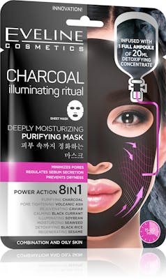 Eveline Charcoal Moisturizing Purifying Mask 1 st