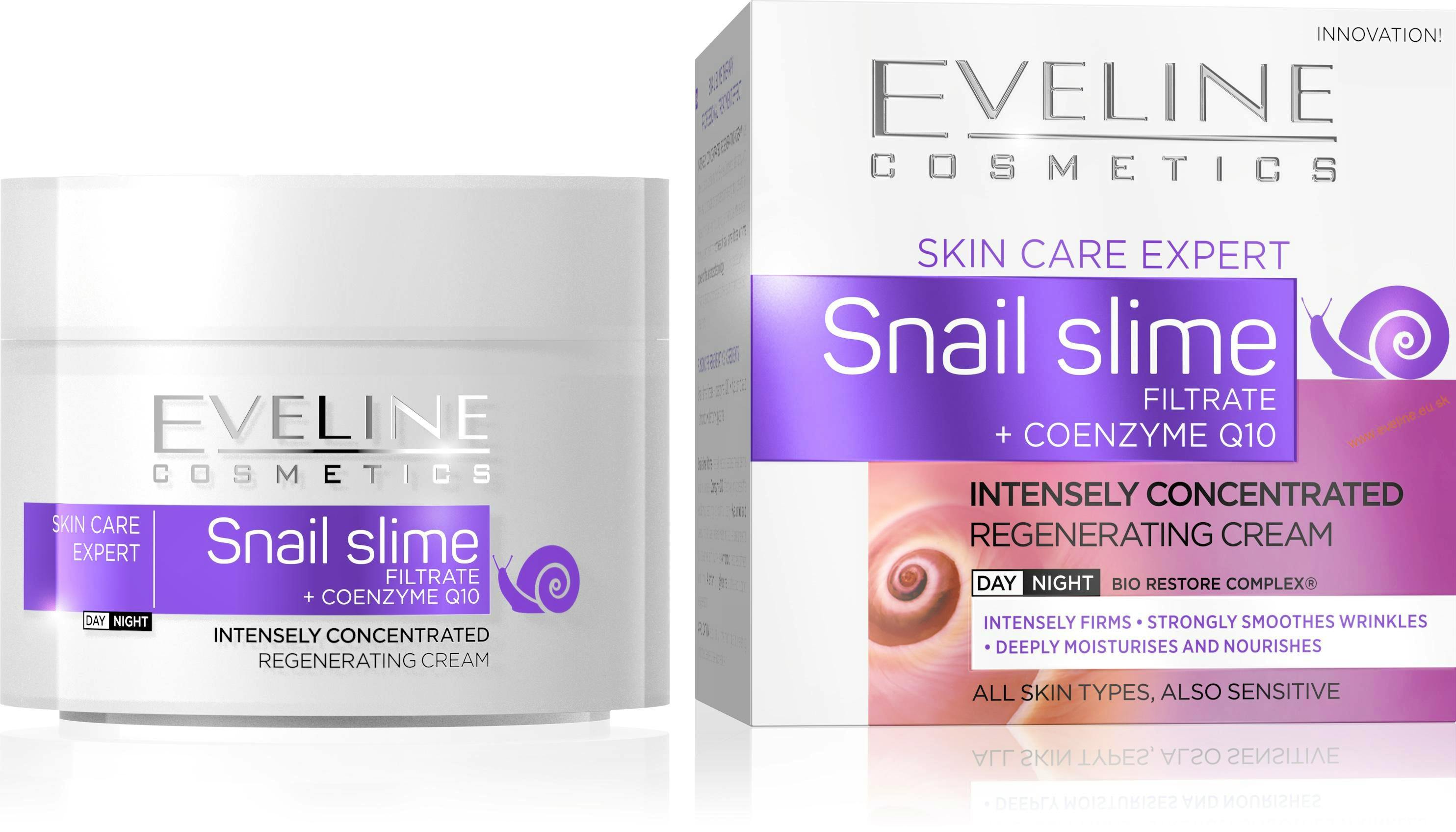 Eveline Snail Slime Filtrate Coenzyme Q10 Concentrated Cream 50