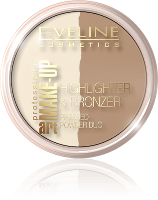 Eveline Art Make-Up Highlighter &amp; Bronzer 57 Glam Dark 6 g