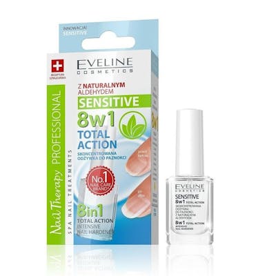 Eveline Nail Therapy 8in1 Total Action Sensitive Nail Hardener 12 ml
