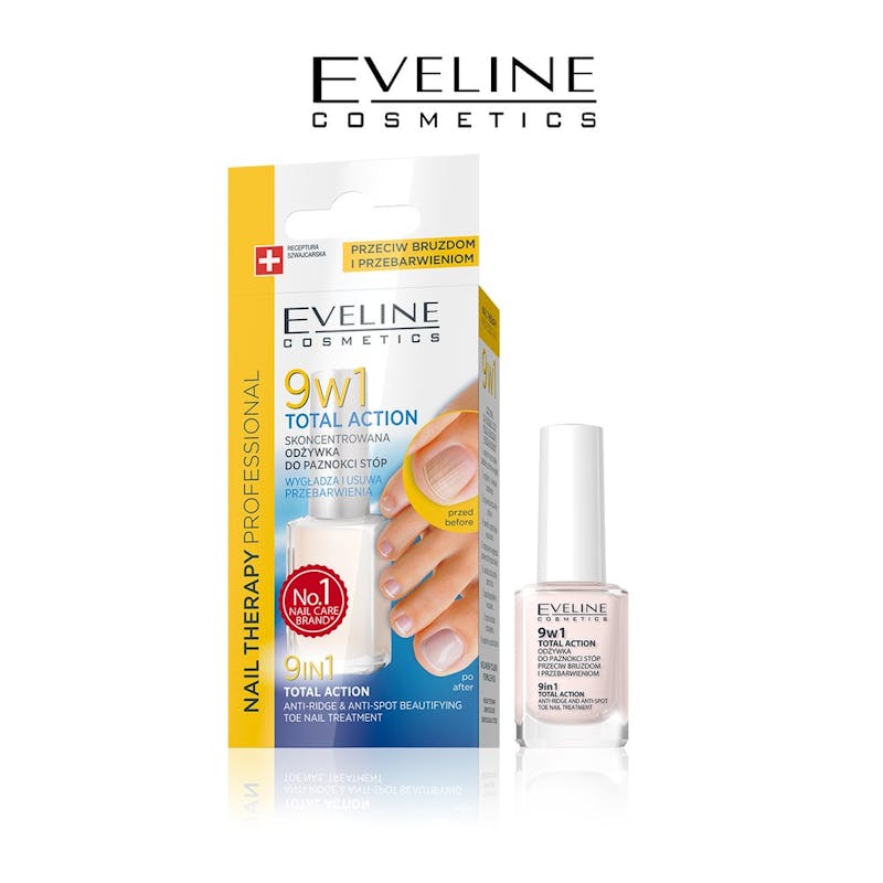 Eveline Nail Therapy 9in1 Total Action Toe Nail Treatment 12 ml