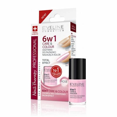 Eveline Nail Therapy 6in1 Care &amp; Colour Rose 5 ml