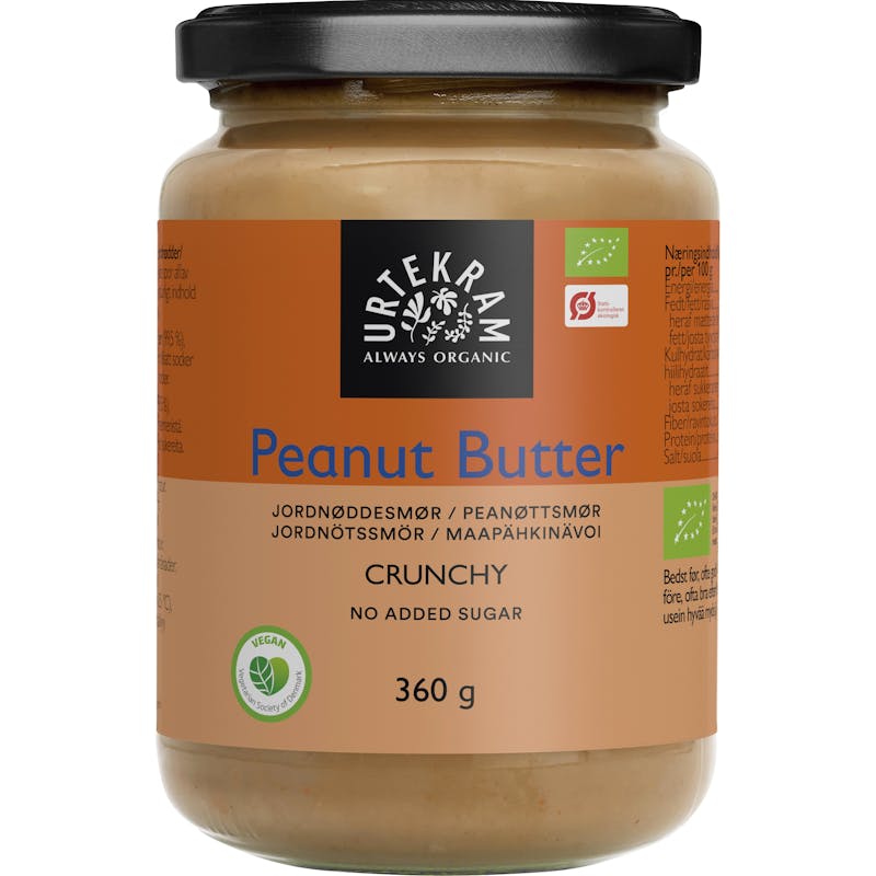 Urtekram Peanut Butter Crunchy Eco 360 g