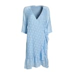 Everneed Summer Soft Blue Wrap-Dress Small