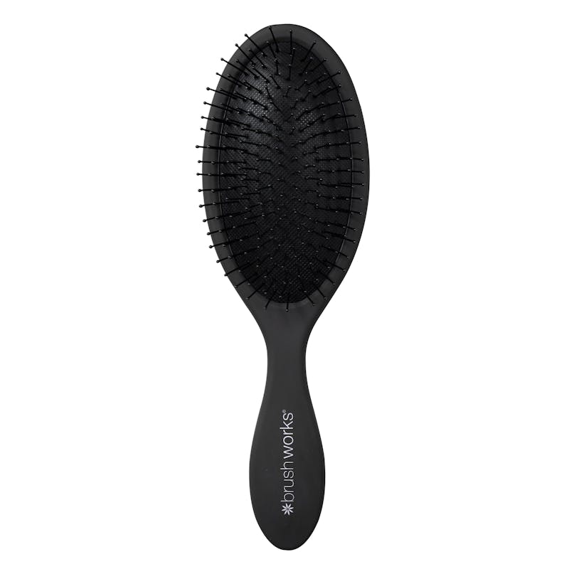 brushworks Oval Detangling Hair Brush Black 1 pcs