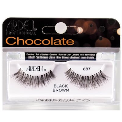 Ardell Chocolate Lashes 887 Black Brown 1 par