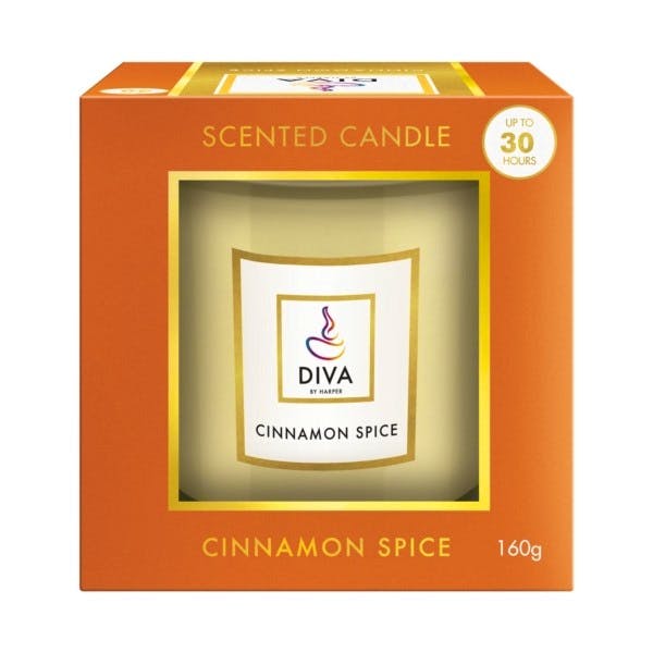 Diva Scented Candle Cinnamon Spice 160 g 3.59 EUR luxplus.nl