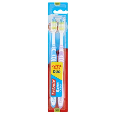 Colgate Extra Clean Toothbrush Medium 2 pcs