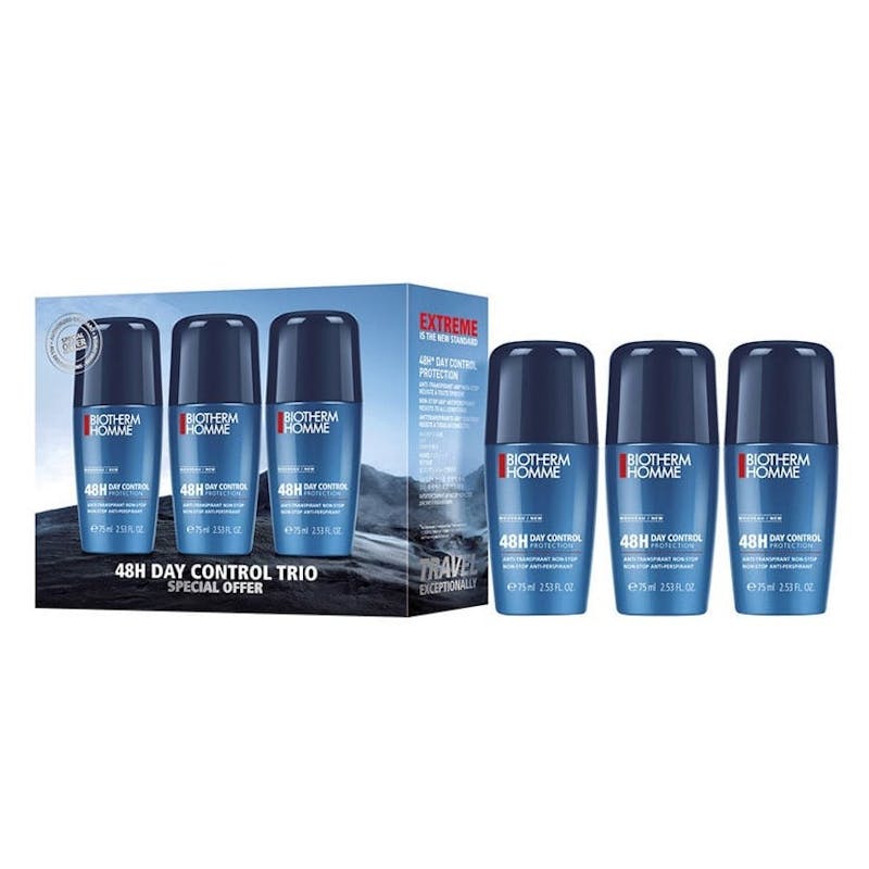 Biotherm Homme 48H Day Control Roll On Deo Trio 3 x 75 ml
