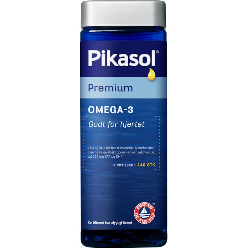 Pikasol Premium Fiskeoljekapsler 140 stk