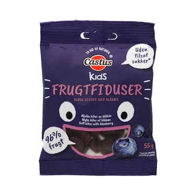 Castus Kids Frugtfiduser Blåbär 55 g