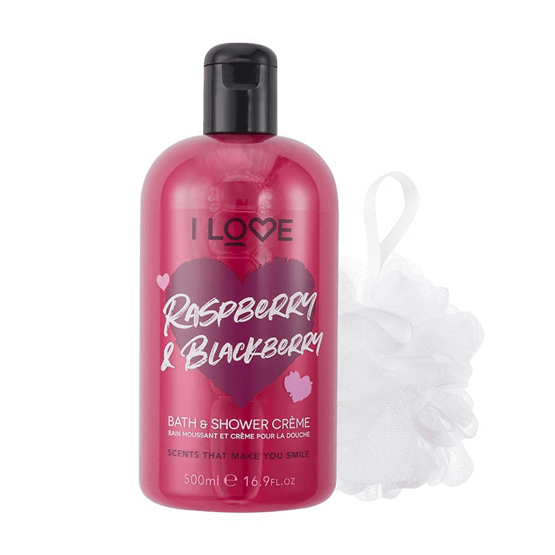 I Love Cosmetics Raspberry &amp; Blackberry Bath Time Treats 500 ml + 1 stk