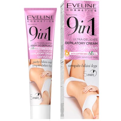 Eveline 9In1 Depilatory Sensitive Ontharingscrème 125 ml
