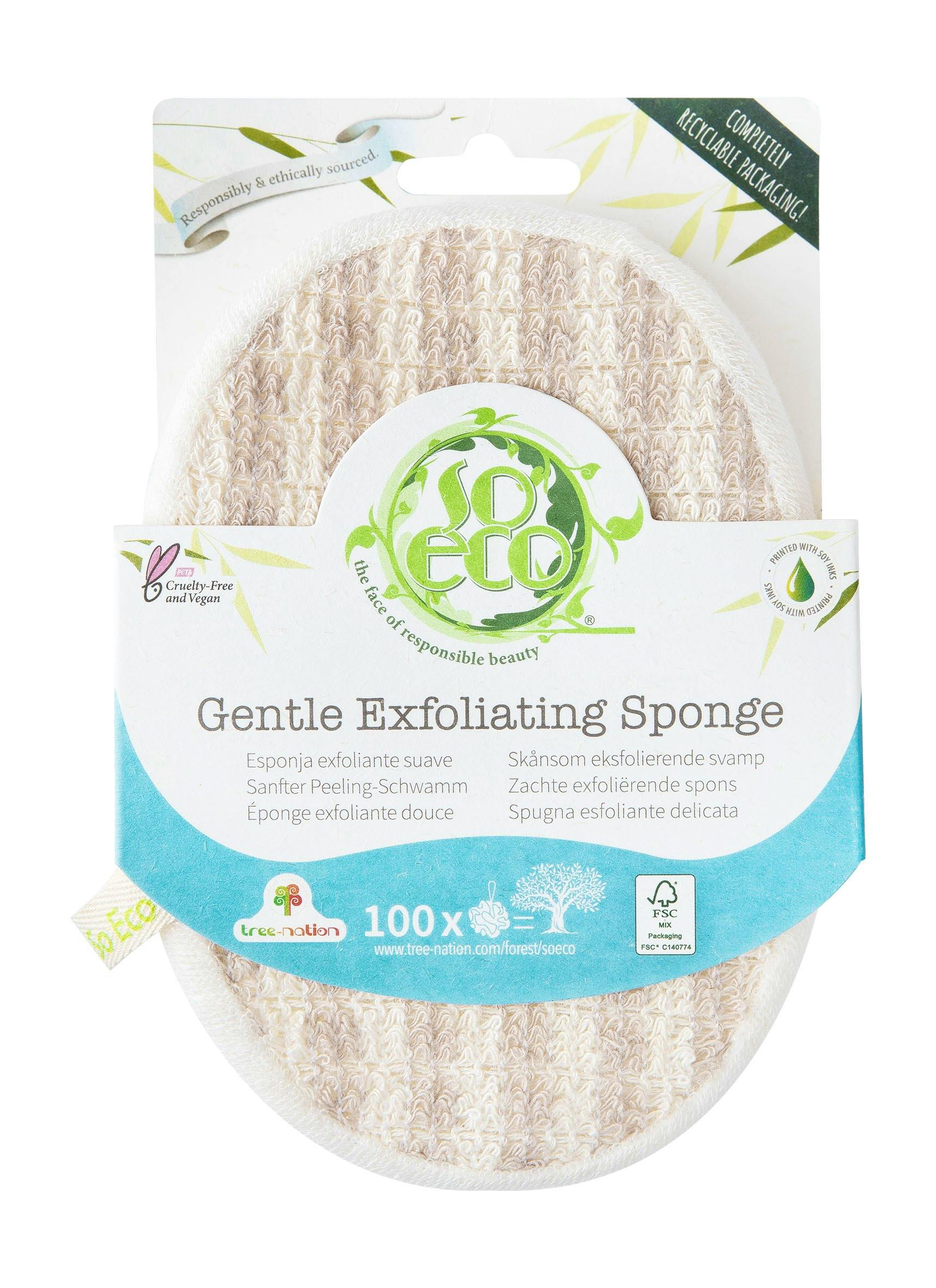 So Eco Gentle Exfoliating Sponge 1 kpl