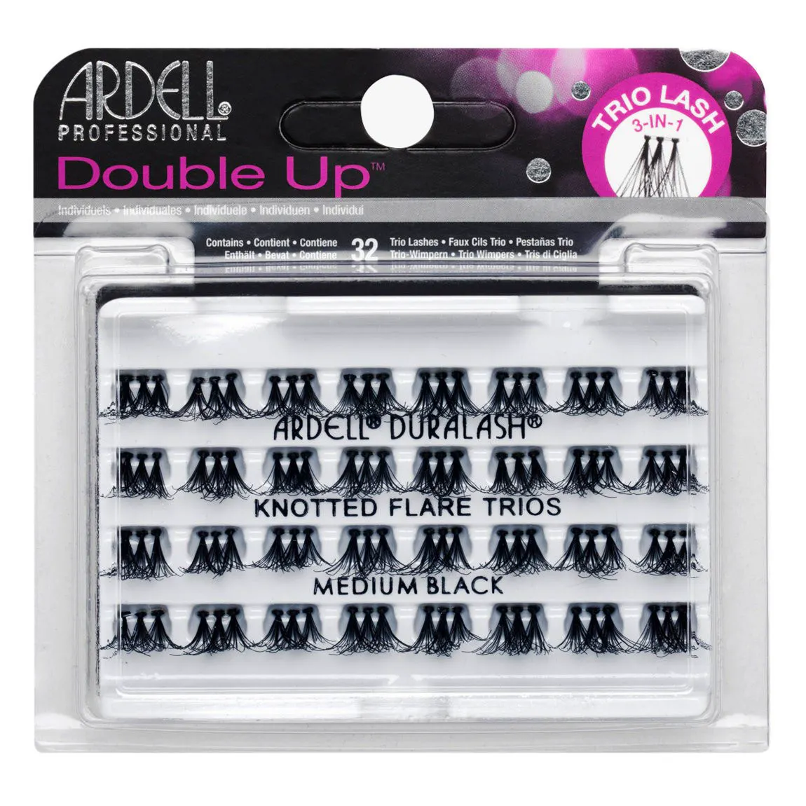 Ardell Double Up Trio Lashes Medium Black 32 pcs