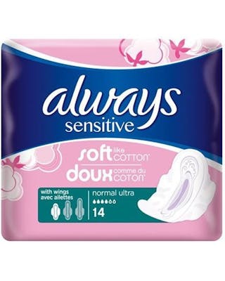 Always Sensitive Ultra Normal Plus with Wings 14 pcs